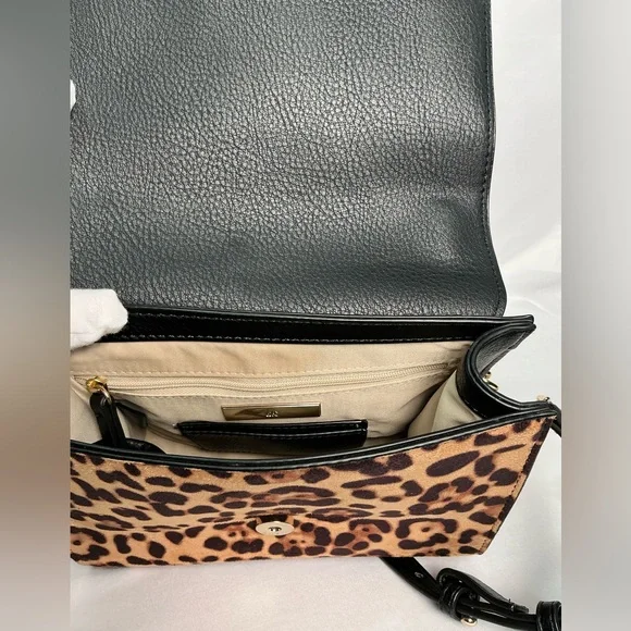 I.N.C. INTERNATIONAL CONCEPTS Sibbell Crossbody Bag Leopard New - Picture 10 of 13